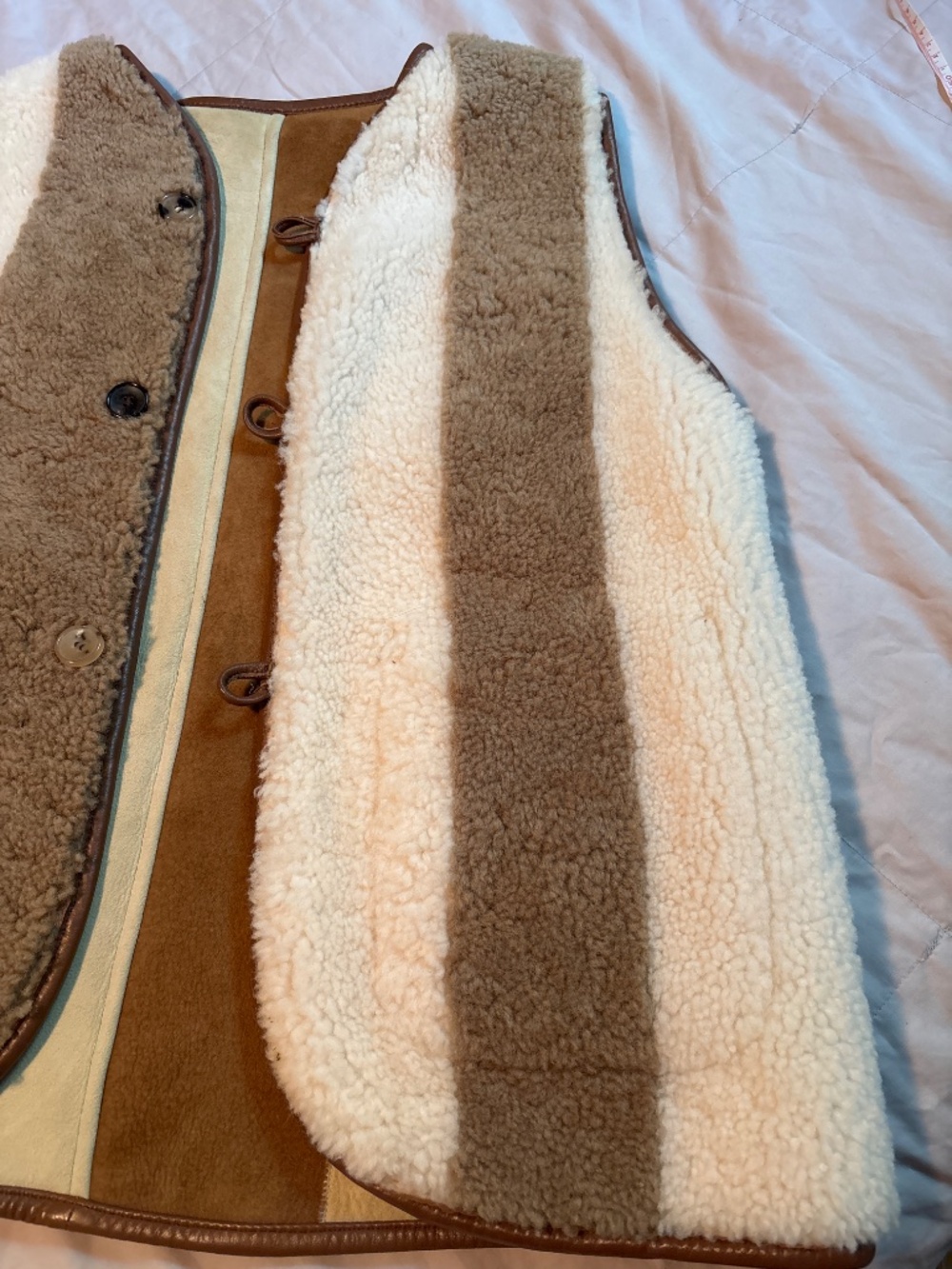Cawley Studio Reversible Shearling Vest - Picture 3 of 17